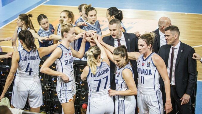 Ružomberčanky sa v dresoch slovenskej reprezentácie pobijú o Majstrovstvá Európy. Foto: Slovakbasket